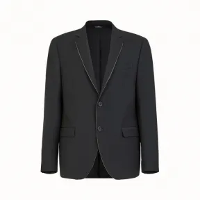 芬迪/Fendi 黑色羊毛休闲西装 FJ0853AA8RF0QA1