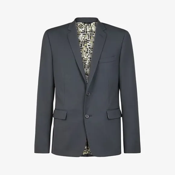 芬迪/Fendi 黑色羊毛休闲西装 FJ0853ABBPF0TY6