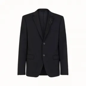 芬迪/Fendi 黑色针织休闲西装 FJ0856AAJWF0QA1