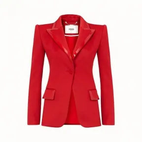 芬迪/Fendi 红色凸纹休闲西装 FJ7026A5HJF18W2