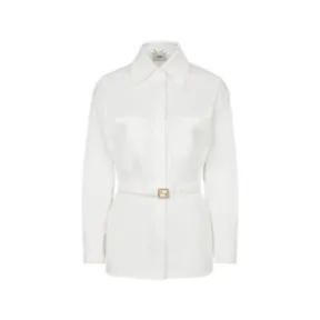 芬迪/Fendi 夹克外套  白底牛仔Go-To Jacket    FLF677AK6EF0ZNM