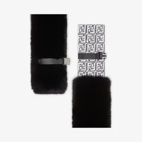 芬迪/Fendi 黑色狐皮披肩 FNG457ADRAF0RWK