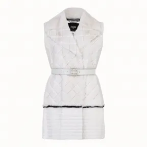 芬迪/Fendi 背心_白色貂皮背心 FNH299 JS7 F0C00