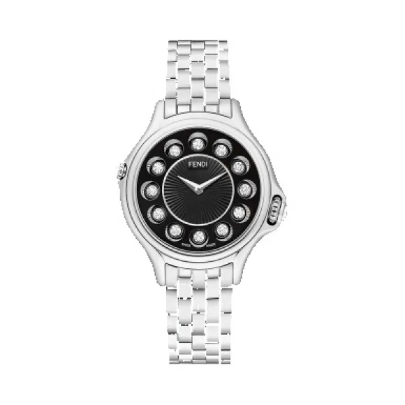 芬迪/Fendi 黑色金属腕表 FOR243 GGX F0QA1