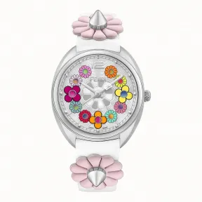 芬迪/Fendi MOMENTO _34毫米 - 花朵装饰腕表和表带 FOW343 QW5 F0QA0