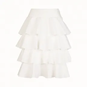 芬迪/Fendi 半身裙_白色棉质半身裙 FQ7064 A0M YF0ZNM