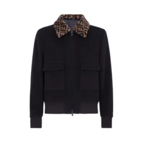 芬迪/Fendi 外套 - 黑色羊毛外套 FW0123A9C7F0QA1 