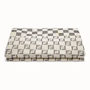 芬迪/Fendi 沙滩巾_白色毛圈布料沙滩巾 FXA502 A7B UF05WL