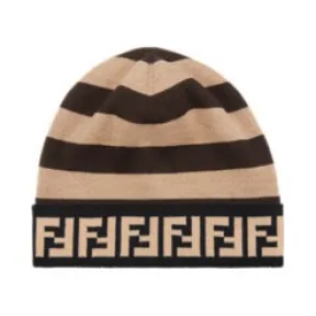 芬迪/Fendi 帽子 - 棕色羊毛帽 FXQ056AH84F1C2N 8056867205425