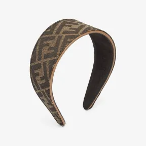 芬迪/Fendi 发带-棕色FF提花布料硬质发带-女士发饰 FXQ915ALSFF0QE1 8054321981809