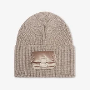 芬迪/Fendi 针织帽-鸽子灰羊毛帽-女士帽子和手套 FXQ938ANB1F0QD3 8056582358956