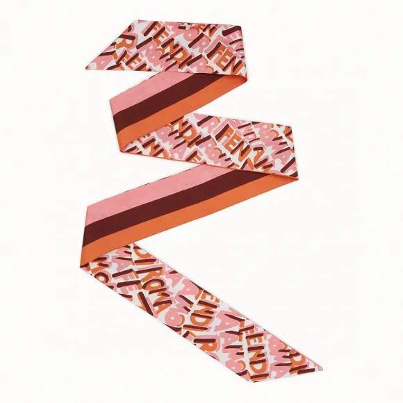 芬迪/Fendi 绑带_粉红色真丝抹胸 FXT011 A7O IF0QD1