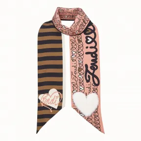 芬迪/Fendi 绑带_拼色真丝抹胸 FXT021 A2O EF0QD1