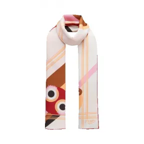 芬迪/Fendi 粉色 WONDERS女士披肩 FXT085 8MY F02XB