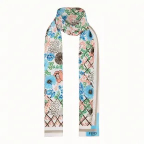 芬迪/Fendi F DECO 披肩_拼色真丝披肩 FXT185 A56 UF0NH8