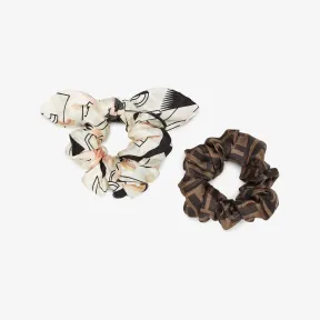 芬迪/Fendi 松紧发带-拼色有机桑蚕丝松紧发带双件套-女士发饰 FXT268ALRUF0PA3 8054321980567