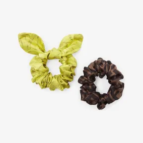 芬迪/Fendi 松紧发带-拼色有机桑蚕丝松紧发带双件套-女士发饰 FXT268ANB5F0L89 8056582354170