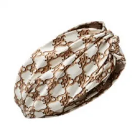 芬迪/Fendi Karl发带 - 米色丝硬绸缎发带 FXT350AHR6F1FR1 8056867520788