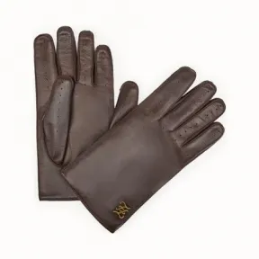 芬迪/Fendi 棕色皮革手套 FXY021A2NSF0QD5