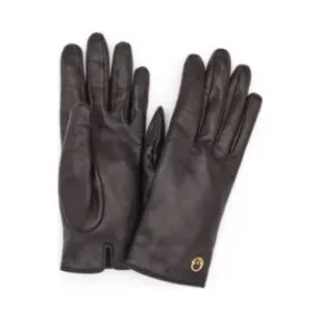 芬迪/Fendi 黑色纳帕皮革手套 FXY563AALTF0QA1