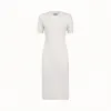 芬迪/Fendi 女士 白色棉质洋装 FZD772A8KKF0ZNM