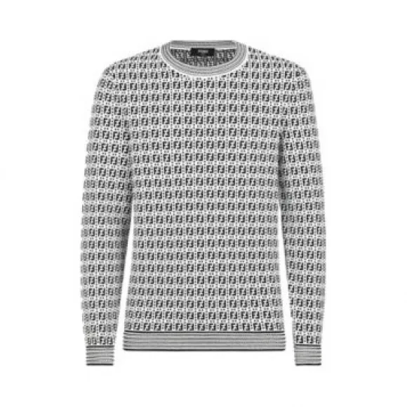 芬迪/Fendi 拼色人造丝毛衣 FZY433-AF59-F17XM