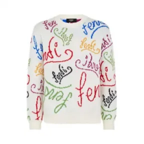 芬迪/Fendi 白色羊毛毛衣-男士成衣-FENDI芬迪中国官网 FZY463AH3EF0QA0-8056867481294