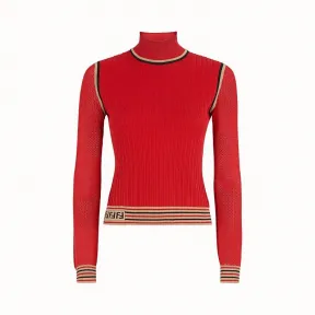 芬迪/Fendi 毛衣_红色真丝毛衣 FZY863 A8K SF16WV