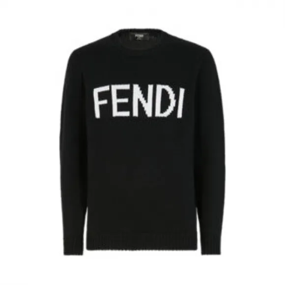 芬迪/Fendi 黑色羊毛毛衣-男士成衣-FENDI芬迪官网 FZZ387A3M3F0QA1-8059974027997