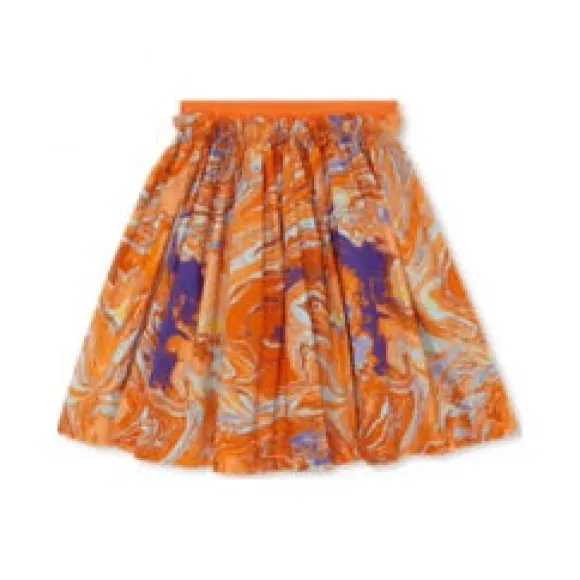 芬迪/Fendi 拼色“murble”印花府绸儿童半身裙-儿童半身裙-FENDI芬迪中国官网 JFE083AJ1NF0TX8-8056867764984