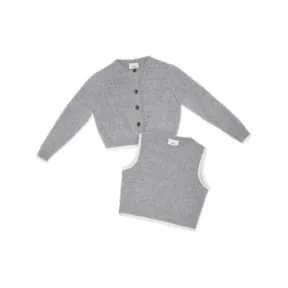 芬迪/Fendi 儿童两件装套装 - 初剪羊毛徽标儿童两件套套装 JFG090AJ2RF0WG5