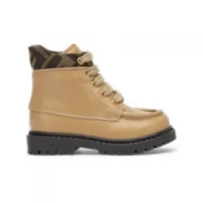 芬迪/Fendi 儿童学步鞋 - 米色皮革儿童学步及踝靴，饰有Logo FF细节 JMR415AHGYF1HGV