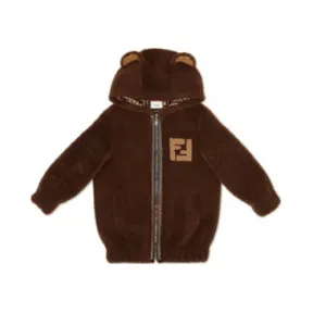 芬迪/Fendi 棕色羊皮儿童外套-儿童外套-FENDI芬迪中国官网 JUA125AHXJF1GI0-8056867882527