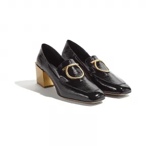 菲拉格慕/Salvatore Ferragamo 镜面处理鞋跟莫卡辛鞋 01N498_693113