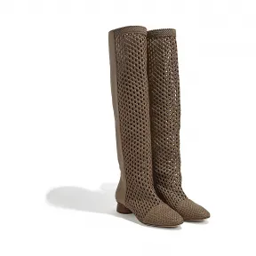 菲拉格慕/Salvatore Ferragamo 编织靴子 01P755_710819