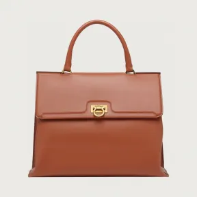 菲拉格慕/Salvatore Ferragamo TRIFOLIO手提袋-中号 210400-741218-8057553136955