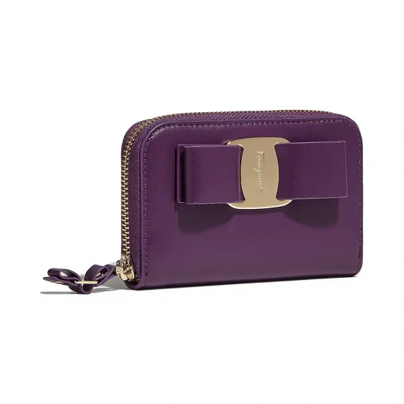 菲拉格慕/Salvatore Ferragamo Vara蝴蝶结名片夹 22D288_715068