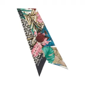 菲拉格慕/Salvatore Ferragamo 树叶和Gancini图案印花束发带 327919_712914