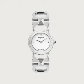 菲拉格慕/Salvatore Ferragamo Double Gancini Stud 手表 - 珠宝和手表 611231-751932