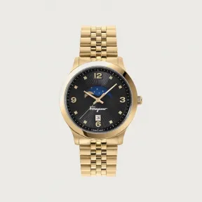 菲拉格慕/Salvatore Ferragamo Ferragamo Duo Moonphase 手表 - 珠宝和手表 611237-751957