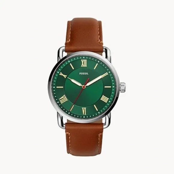 化石/Fossil Copeland Three-Hand Luggage Leather Watch FS5737