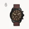 化石/Fossil Bronson Chronograph Dark Brown Eco Leather Watch FS5875
