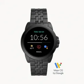 化石/Fossil Gen 5E Smartwatch Black Stainless Steel FTW4056V