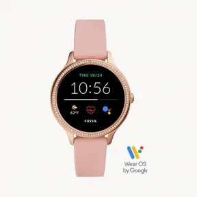 化石/Fossil Gen 5E Smartwatch Blush Silicone FTW6066V