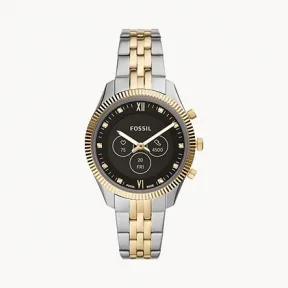 化石/Fossil Hybrid Smartwatch HR Scarlette Two-Tone Stainless Steel FTW7042