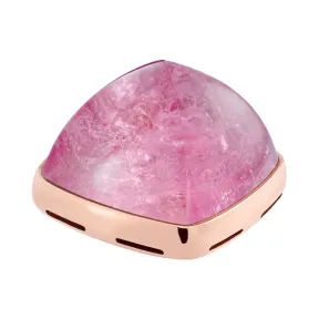 斐登/Fred 18k玫瑰金底座粉红碧玺凸圆形宝石 4B0794