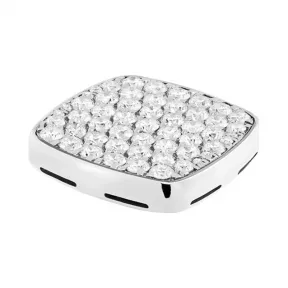 斐登/Fred 18k白金图章，镶嵌钻石 4B0860