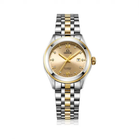 爵尼/Genie 睿骏系列 316L精钢 32mm 自动机械机芯 男表 GNQ-T1828L-DGS