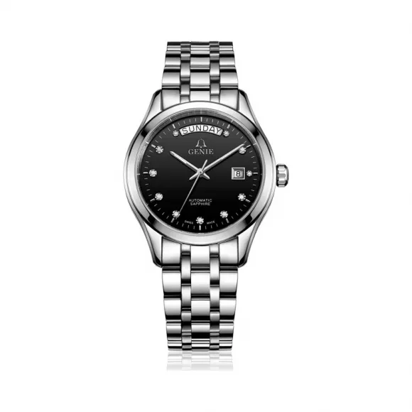 爵尼/Genie 睿骏系列 316L精钢 41mm 自动机械机芯 男表 GNQ-T1828M-MDB