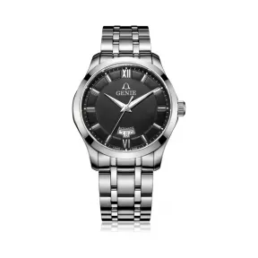 爵尼/Genie 大将系列 316L精钢 42mm 自动机械机芯 男表 GNQ-T1833M-AB